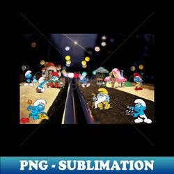 SMURF ART PRINTS - High-Resolution PNG Sublimation File - Transform Your Sublimation Creations
