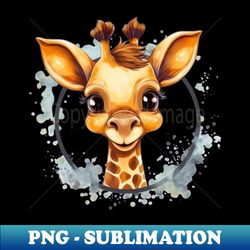 Meet Gertrude the cutest baby giraffe in the savannah - Premium Sublimation Digital Download - Perfect for Sublimation Art
