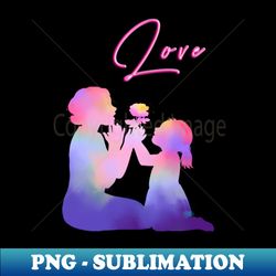 Love Mum  Daughter Special Gift - PNG Transparent Digital Download File for Sublimation - Defying the Norms