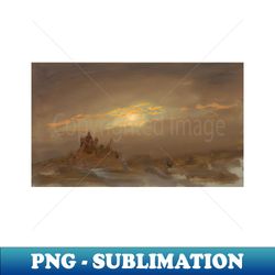 Winter Landscape at Moonlight by Frederic Edwin Church - Professional Sublimation Digital Download - Perfect for Personalization