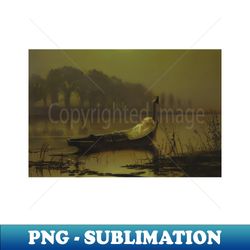 The Lady of Shalott by John Atkinson Grimshaw - Premium PNG Sublimation File - Bring Your Designs to Life