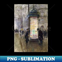 The Morris Column by Jean Beraud - Unique Sublimation PNG Download - Vibrant and Eye-Catching Typography