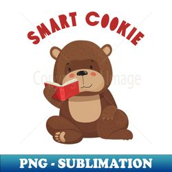 happy smart cookie sweet bear crocodile reading book hello cute baby outfit - png sublimation digital download - transform your sublimation creations