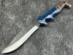 11''Custom Hand Made Carbon Steel Fix Blade Camping Hunting Knife Survival Knife