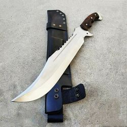 17" Custom Handmade D2 Fixed blade Hunting Survival Tactical combat Bowie Knife