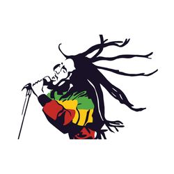 Bob Marley Singing Svg, Trending Svg, Bob Marley Svg, Bob Marley Clipart, Bob Marley Vector, Singer Svg, Singing Svg, Bo