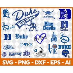 Duke Bluedevil Svg bundle, Duke Bluedevil Logo, Duke Bluedevil svg, Duke Bluedevil logo, Duke Bluedevil football cricut