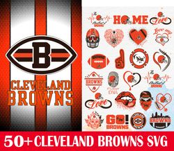 50 Cleveland Browns Svg Bundle, NFL Teams Svg, NFL svg, NFL Logo, Football Svg, Sport bundle Svg, Digital download