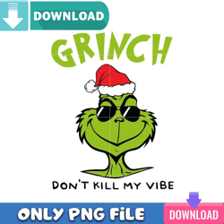 Grinch Face Santa Hat Png Best Files Design Download