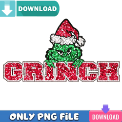 Twinkle Red Grinch PNG Perfect Sublimation Design Download