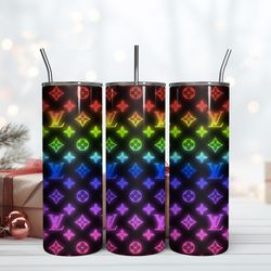 LV 20oz Skinny Tumbler Luxury, Fashion Designer Gift Tumbler, Fashion Girl Travel Tumbler, Fashion Women Tumbler, Fashio