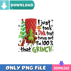 I Just Took Dna Test 100 Grinch Svg Best Files For Cricut