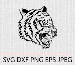 TIGER SVG,PNG,EPS Cameo Cricut Design Template Stencil Vinyl Decal Tshirt Transfer Iron on