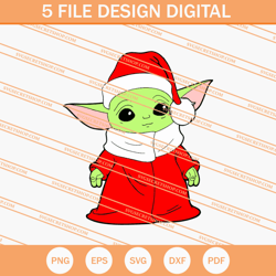 Baby Yoda Christmas SVG, Baby Yoda SVG, Christmas SVG