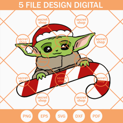 Baby Yoda Christmas SVG, Christmas SVG, Star Wars SVG, Christmas Star Wars SVG