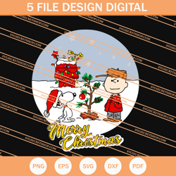 Charlie Brown And Snoopy Christmas SVG, Christmas SVG