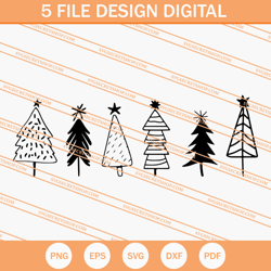 Christmas Trees SVG, Christmas SVG, Merry Christmas SVG