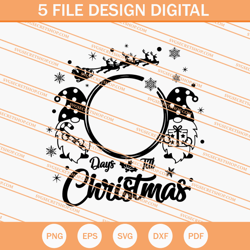 Days Till Christmas Gnome SVG, Gnome SVG, Christmas SVG