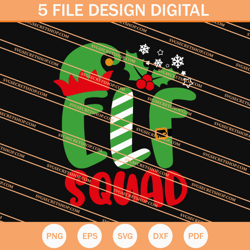 Elf Squad SVG, Christmas SVG, Merry Christmas SVG, Elf SVG