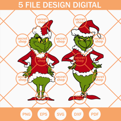 Grinch Santa Claus SVG, The Grinch SVG, Merry Christmas SVG