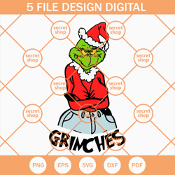 Grinches Christmas SVG, Grinch Fashion Christmas SVG, Slay Grinch SVG