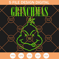 Grinchmas SVG, Christmas SVG, Grinch SVG, Movie SVG