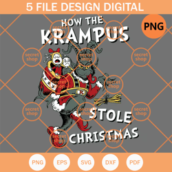 How The Krampus Stole Christmas , Cute Character Krampus , Merry Christmas Holiday