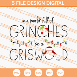 In A World Full Of Grinches Be A Griswold SVG, Grinch SVG