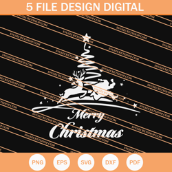 Merry Christmas Running SVG, Merry Christmas SVG, Christmas SVG