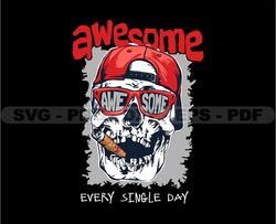 Skull Tshirt Design Bundle, Skull SVG PNG, Skull In The Wall File, DTG, DTF, Instant Download 11