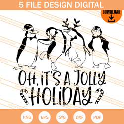 Penguin Oh Its A Jolly Holiday SVG, Penguin SVG