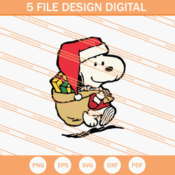 Santa Snoppy SVG, Snoopy SVG, Santa SVG, Christmas SVG