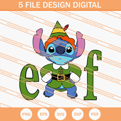 Stitch Elf SVG, Stitch SVG, Disney SVG, Christmas SVG