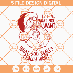tell me what you want svg, what you really really want santa svg