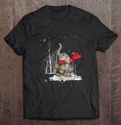 Elephant Playing With Snow Christmas Sweater TShirt
