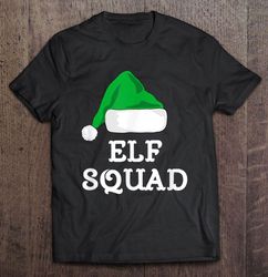 Elf Squad Santa Hat Christmas Shirt