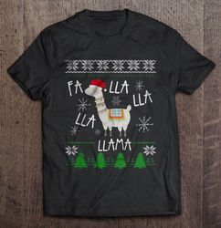 Fa Lla Lla Lla Llama Christmas Sweater TShirt