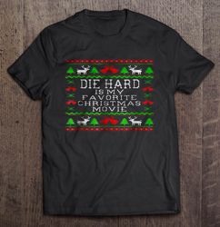 die hard its not christmas unil hans gruber falls off nakatomi tower knit pattern T-shirt
