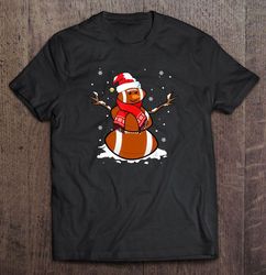 football snowman christmas tshirt