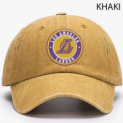 los angeles lakers embroidered distressed hat, nba lakers embroidered hat, nba football team vintage hat, dad hat
