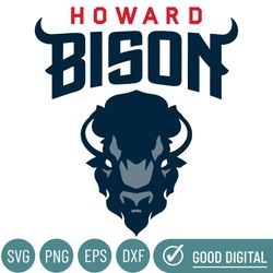 Howard Bison Svg, Football Team Svg, Basketball, Collage, Game Day, Football, Instant Download