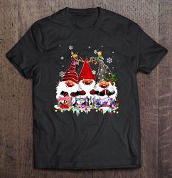 Gnomies Sewing Quilting Christmas Tee T-Shirt