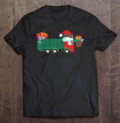 Garbage Truck Santa Hat Gift Christmas Shirt