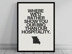 Hilarious Missouri Meme Print  Missouri Poster  Minimalist State Slogan  Missouri Silhouette  Modern Travel  Keep Calm S