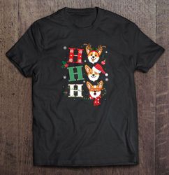 Ho Ho Ho Pembroke Welsh Corgi Christmas Gift TShirt