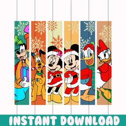 Mickey And Friends Christmas Santa Vibe SVG Digital Files