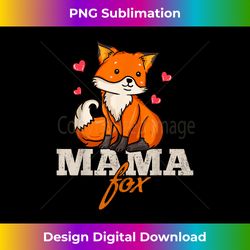 Foxes Mama Mom Mother's - Contemporary PNG Sublimation Design - Rapidly Innovate Your Artistic Vision