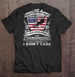 I Am A Politically Incorect I Say Merry Christmas God Bless America Tee Shirt