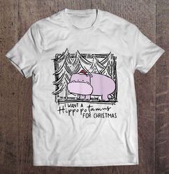 I Want A Hippopotamus For Christmas Drawing2 TShirt