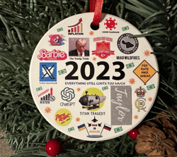 2023 Year in Review Christmas Ornament